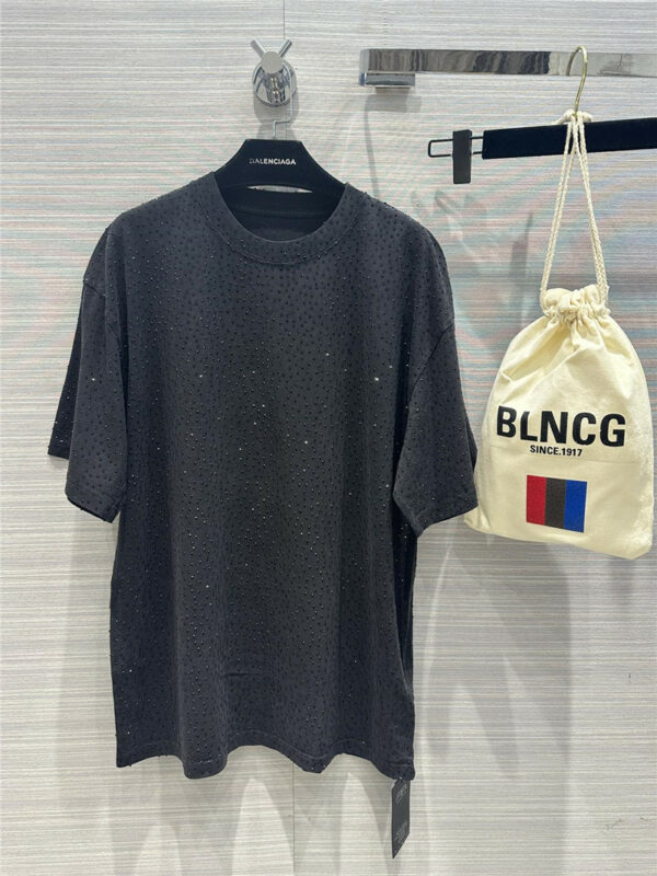 Balenciaga Heavy Craft Fried Color Washed Cotton T-Shirt