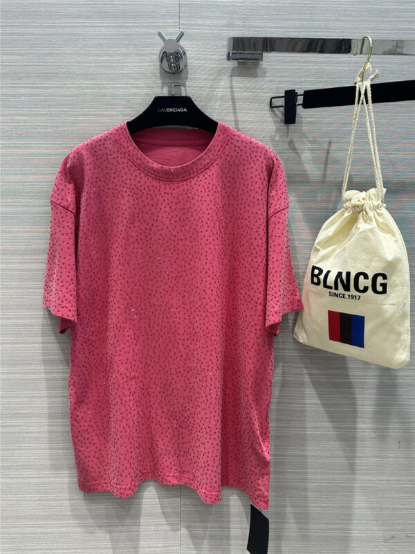 Balenciaga Heavy Craft Fried Color Washed Cotton T-Shirt