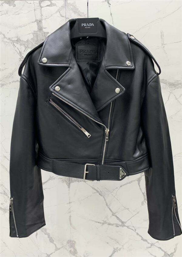 prada new leather jacket