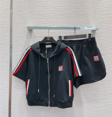 miumiu age-reducing college style casual sports suit
