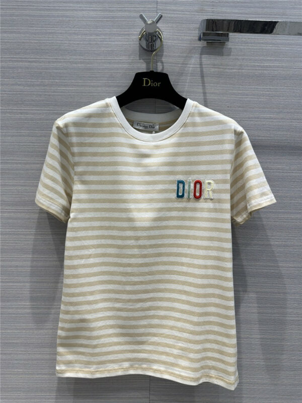 dior striped T-shirt