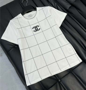 Chanel embroidered round neck T-shirt