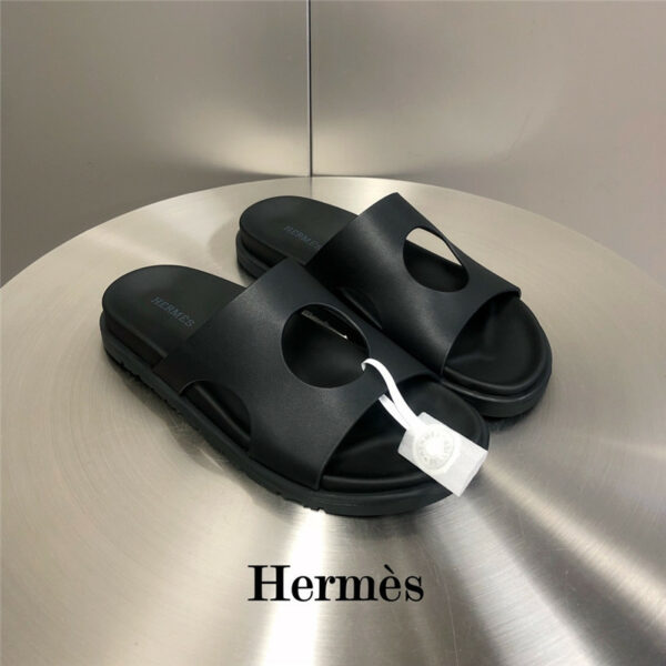 hermes edith hole slippers