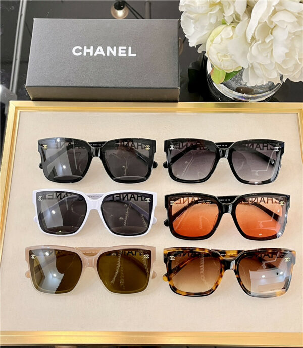 Chanel new net red gradient color square sunglasses
