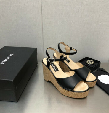 Chanel Mary Jane hollow woven sandals