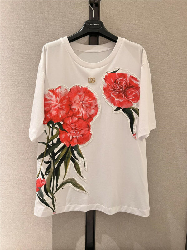 Dolce & Gabbana d&g flower print t shirt