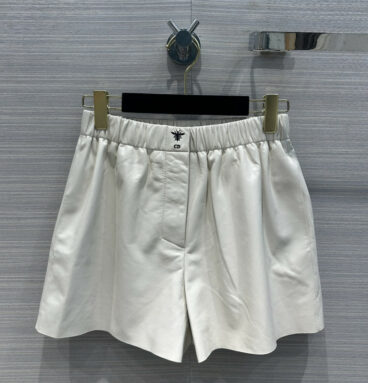 dior new leather shorts