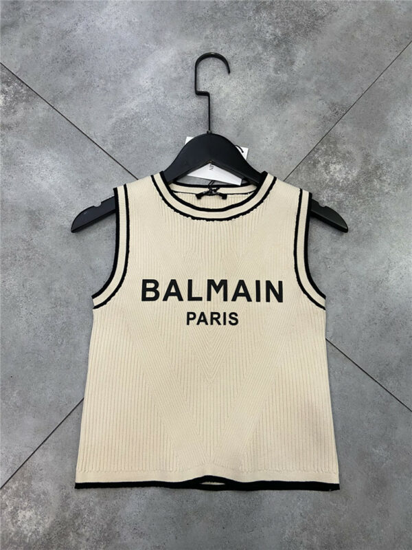 Balmain new letter vest