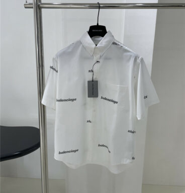 Balenciaga new SHIRTS LOGO profile short-sleeved shirt