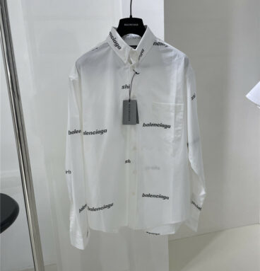 Balenciaga new SHIRTS LOGO profile long-sleeved shirt
