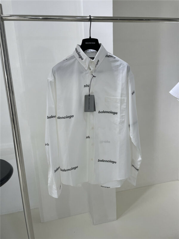 Balenciaga new SHIRTS LOGO profile long-sleeved shirt