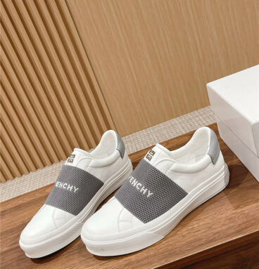 Givenchy Elastic Metal Buckle White Shoes