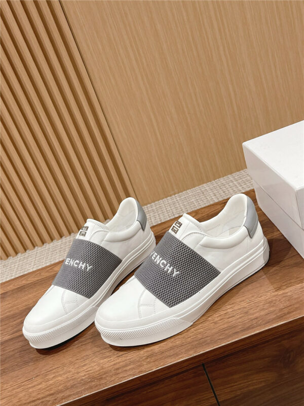 Givenchy Elastic Metal Buckle White Shoes