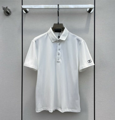 Chanel five buttons polo collar T-shirt
