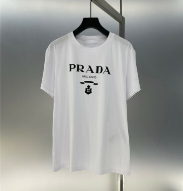 prada printed logo letters short-sleeved T-shirt