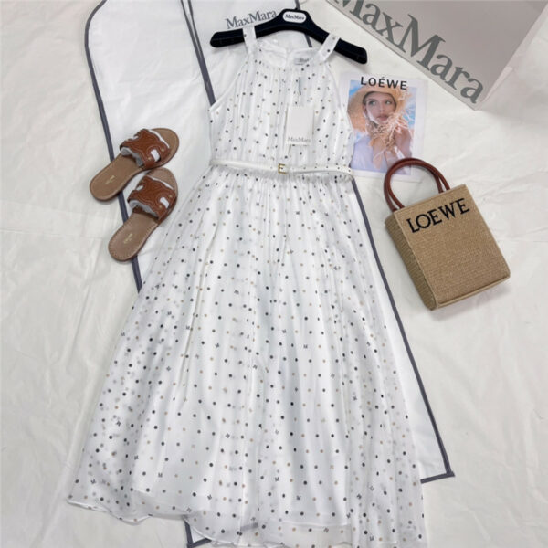 MaxMara polka-dot print dress