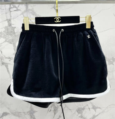 Chanel velvet waist shorts