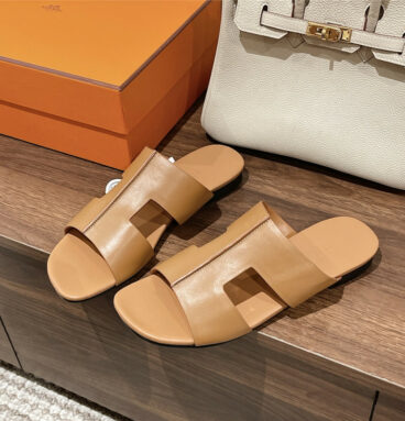 Hermès spring and summer counter new texture sandals