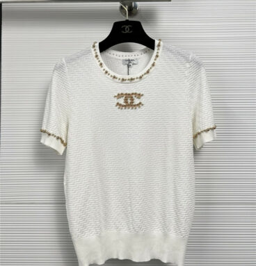 Chanel double C knitted short sleeve