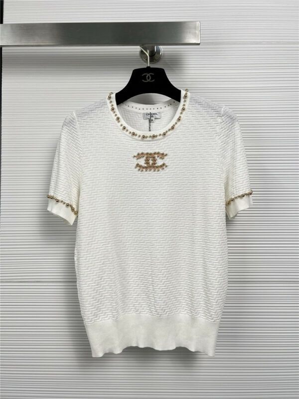 Chanel double C knitted short sleeve