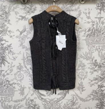 dior cd sleeveless knitted top