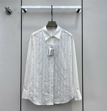 Chanel new beaded embroidered shirt