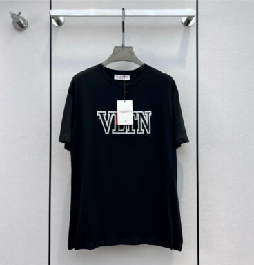 valentino classic embroidered short-sleeved T-shirt