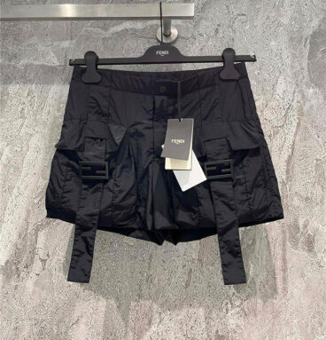 fendi mid-low waist wide-leg cargo pants