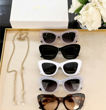 Dior new stylish noble luxury cat eye sunglasses