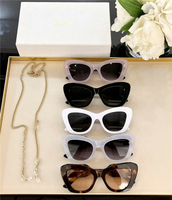 Dior new stylish noble luxury cat eye sunglasses