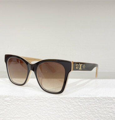 louis vuitton LV crystal flower and LV crystal letter sunglasses