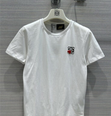 loewe white all-match T-shirt