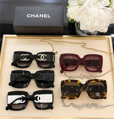 Chanel new diamond chain version sunglasses