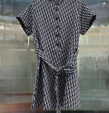 Dior new classic presbyopic short-sleeved dress