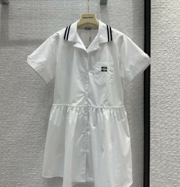 miumiu girls' generation white shirt dress