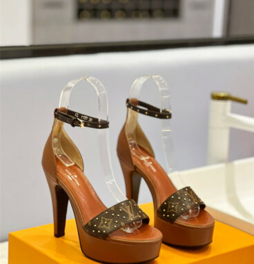 louis vuitton LV platform high-heeled sandals