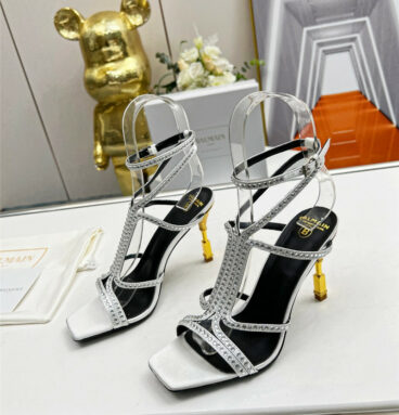Balmain metal heel sandals