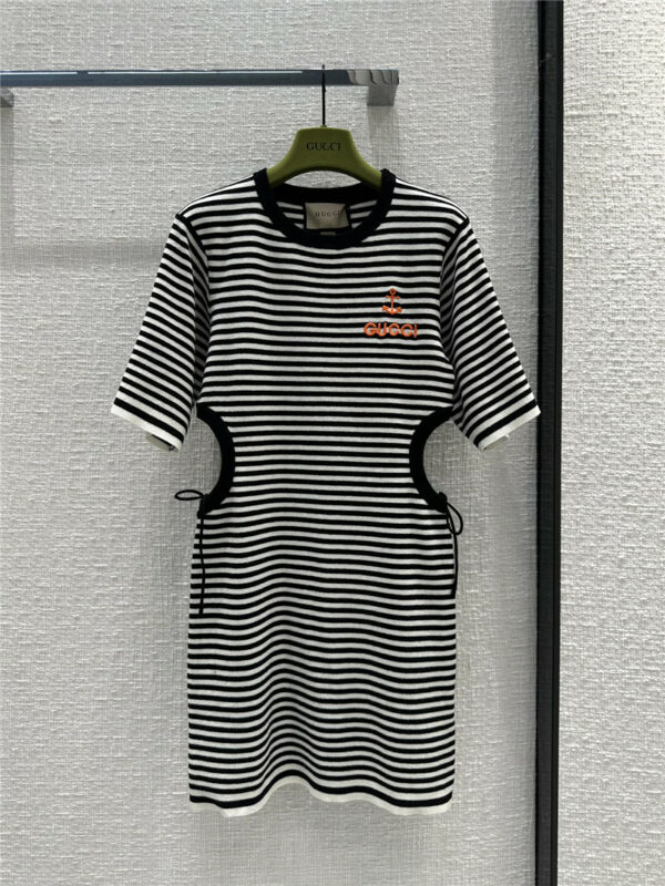 gucci new casual short-sleeved knitted dress