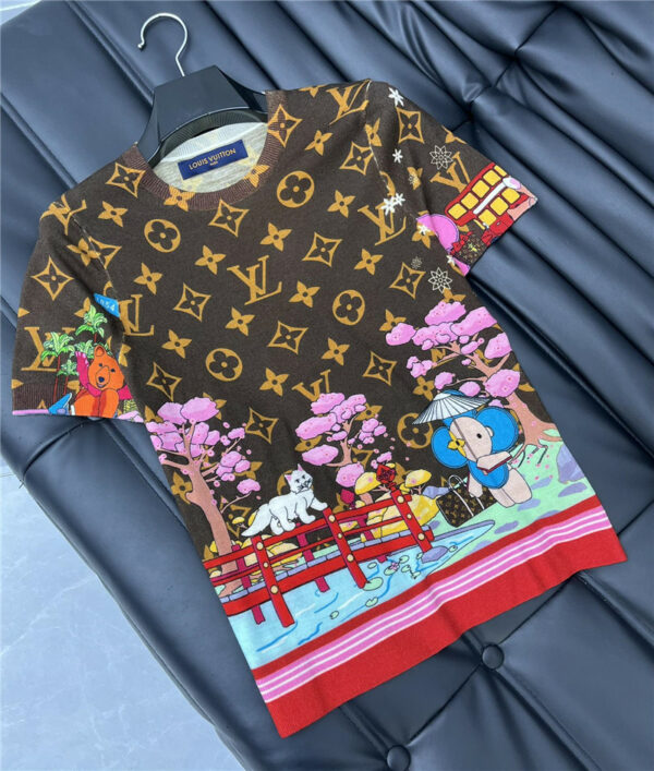 louis vuitton LV round neck knitted top