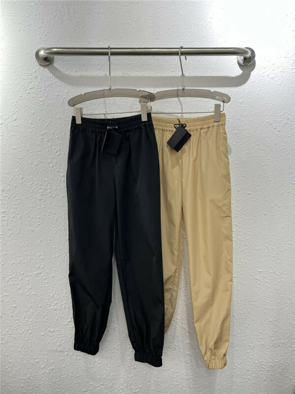 prada new sun protection casual cropped trousers