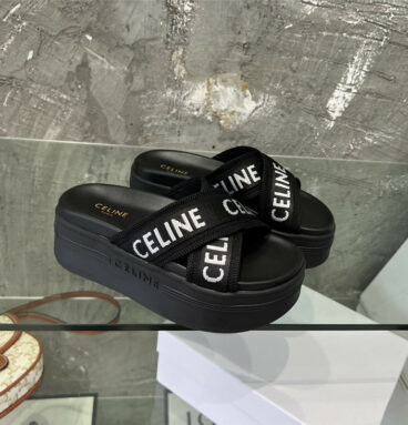 celine new platform slippers