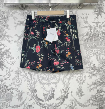 dior floral shorts