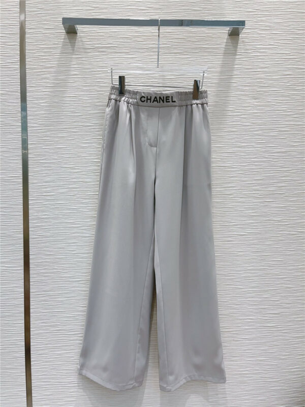 Chanel summer series wide leg pants