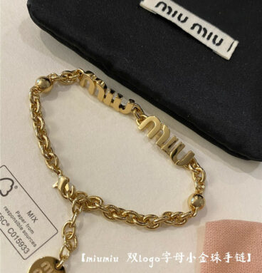 miumiu hollow letter bracelet