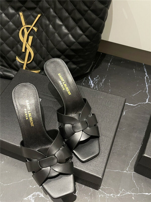 YSL new woven slippers