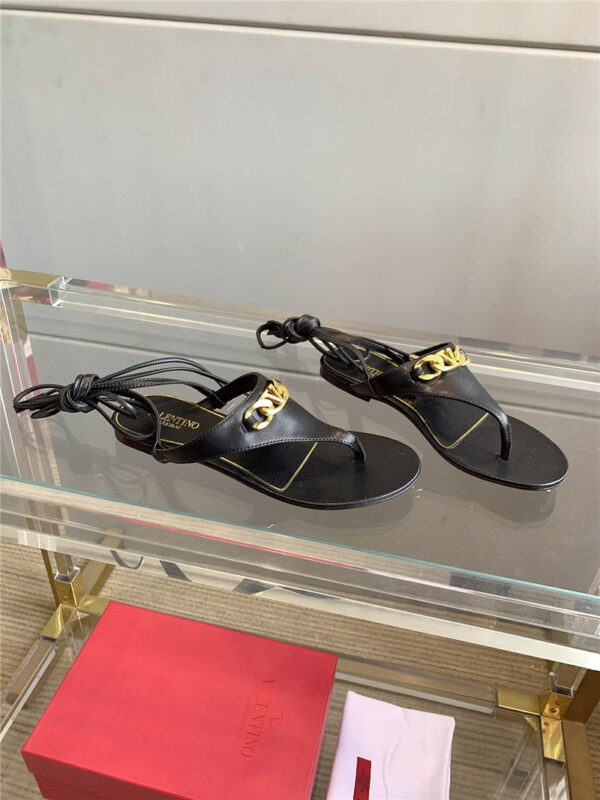valentino new strappy flat sandals