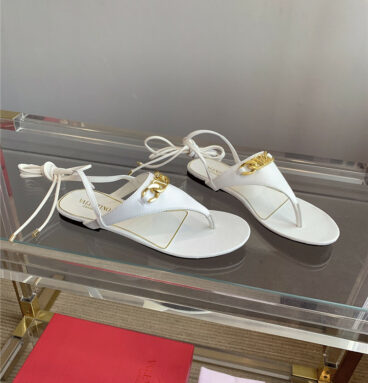 valentino new strappy flat sandals