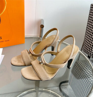 Hermès Glamor Kelly buckle high-heeled sandals