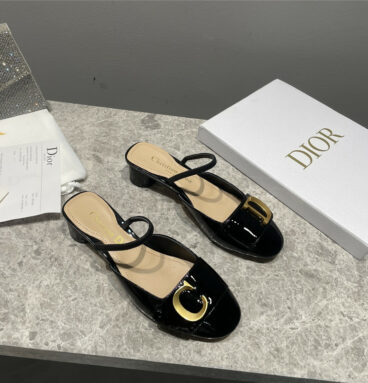 dior square buckle commuter shoes