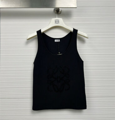 loewe towel embroidered logo all-match vest top